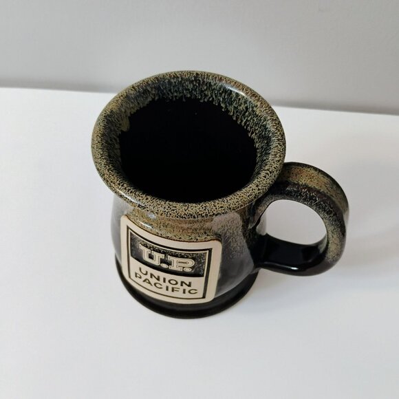 Union Pacific Railroad Pottery Mug Handcrafted USA Transportation Collectible - Picture 2 of 7